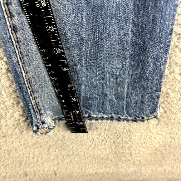 True Religion Jean Mens 29 Ricky Flap Super T Relaxed Distressed (meas 31x35) - Picture 7 of 15